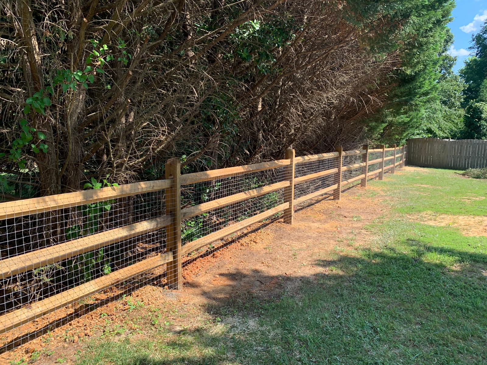 split rails fence | charlotte fencing company