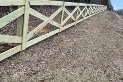 Cross-buck horse fence