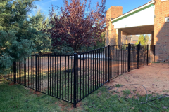 Black aluminum fence