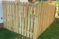 Semi-privacy wood fence