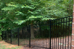 Black aluminum fence charlotte